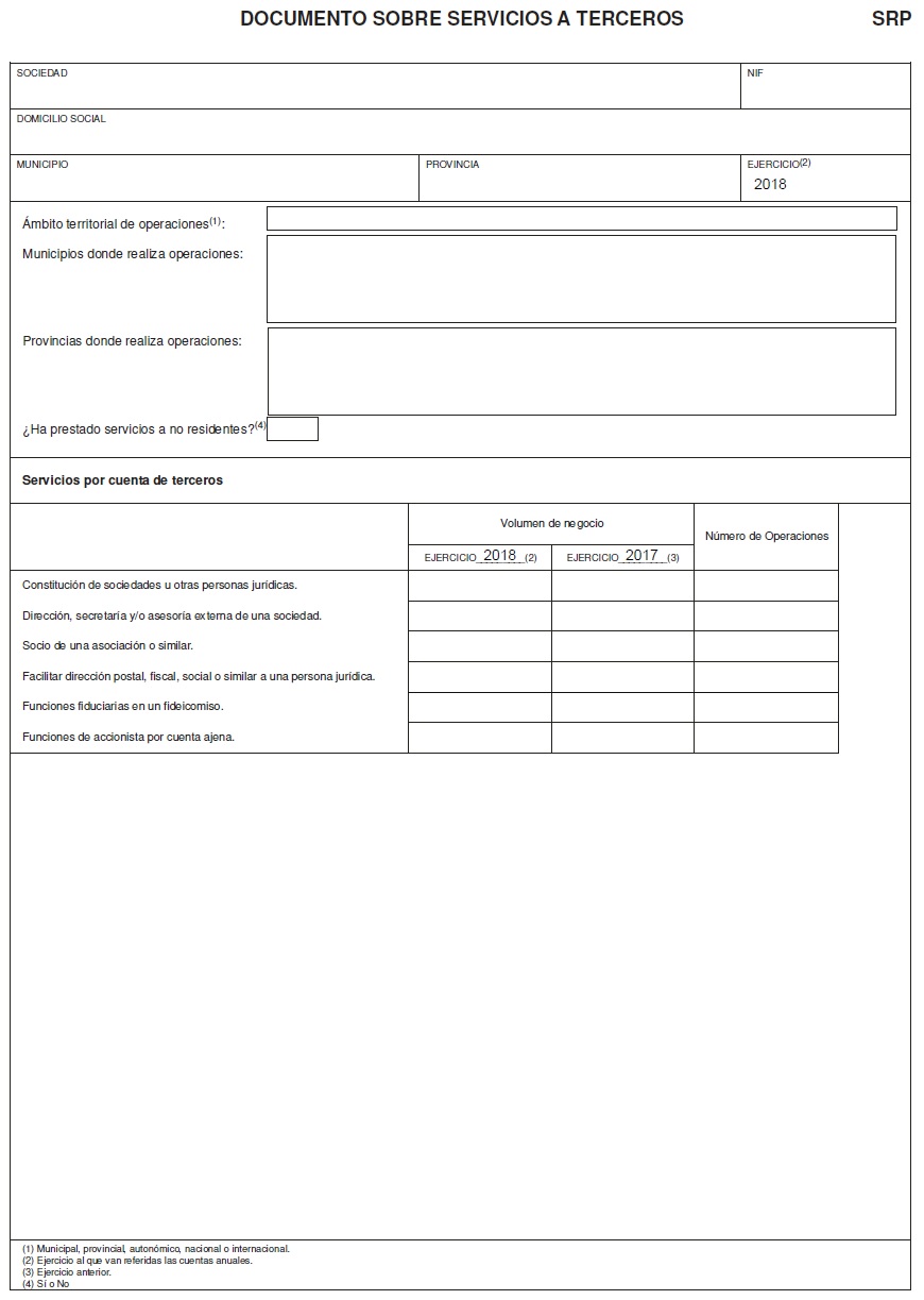 Documento sobre servicios a terceros